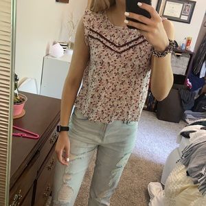 Abercrombie floral tank top